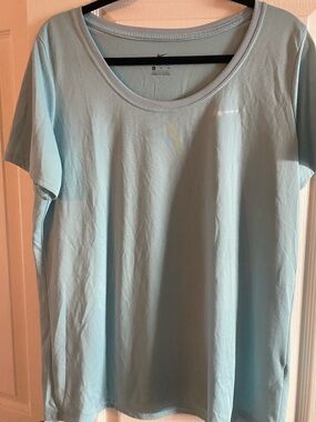 Nike Sky Blue athletic Women's Scoop Neck Tee